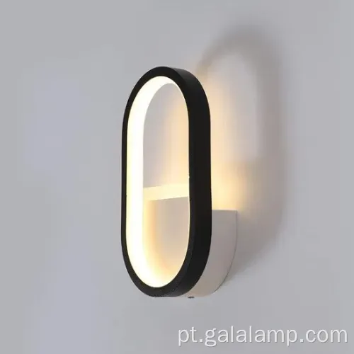 Lâmpada de parede led moderna e elegante para interno